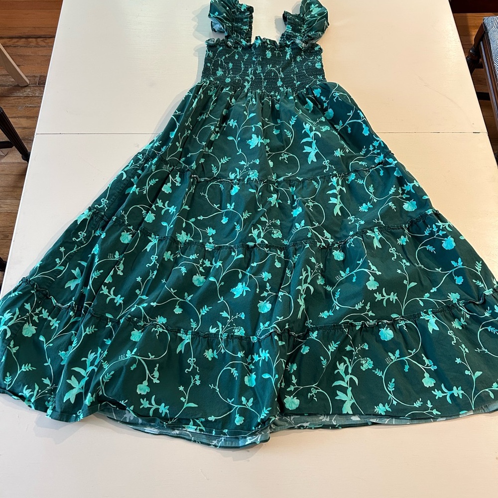 Hill House The Ellie Nap Dress - Teal and Berry